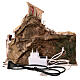 Farmhouse with oven and LED light, 25x30x25 cm, for 6-8 cm Nativity Scene s5