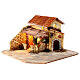 Resin cottage with LED light for 6 cm Nativity Scene, 20x30x30 cm s3