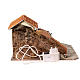 Resin cottage with LED light for 6 cm Nativity Scene, 20x30x30 cm s5