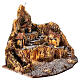 Borgo illuminato fontana 10-12 cm presepe 35x50x35 cm  s5