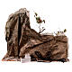 Borgo con luci led e fontana h 8-10 cm 40x50x40 cm s7