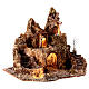 Village with fountain, windmill and lights for 8-10 cm Nativity Scene, 45x50x40 cm s5