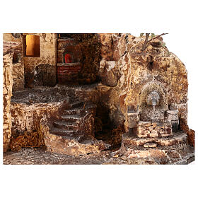 Village with spring and oven, 55x50x50 cm, for 10 cm Nativity Scene