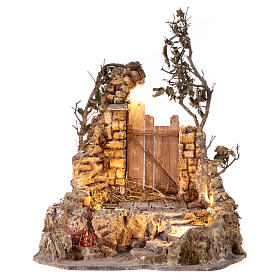 Ruins with lights, 60x60x55 cm, for 30 cm Nativity Scene