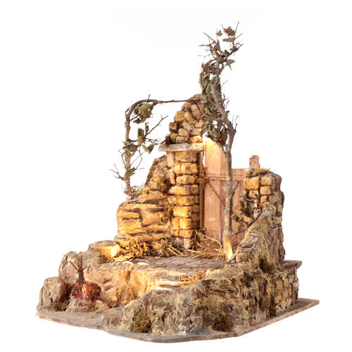 Ruins with lights, 60x60x55 cm, for 30 cm Nativity Scene 3