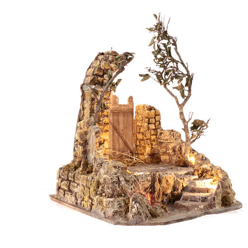 Ruins with lights, 60x60x55 cm, for 30 cm Nativity Scene 4