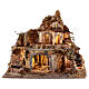 Village with brook and oven, 75x80x50 cm, for 10-12 cm Nativity Scene s1