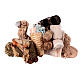 Uomo addormentato con cammello presepe napoletano 10 cm s1