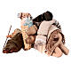 Sleeping man with camel Neapolitan nativity scene 10 cm s2