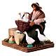Mujer sentada con gansos belén napolitano 10 cm napolitano terracota s3