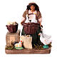 Donna seduta con oche presepe napoletano 10 cm napoletano terracotta s1
