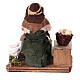 Donna seduta con oche presepe napoletano 10 cm napoletano terracotta s4