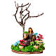 Fioraia seduta per terra fiori presepe napoletano 13 cm s1