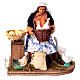 Woman on a stool with geese and hens for 13 cm Neapolitan Nativity Scene s1