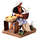 Woman on a stool with geese and hens for 13 cm Neapolitan Nativity Scene s2