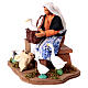 Woman on a stool with geese and hens for 13 cm Neapolitan Nativity Scene s3