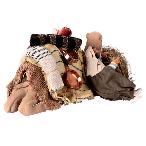 Sleeping man with camel for 13 cm Neapolitan Nativity Scene 2