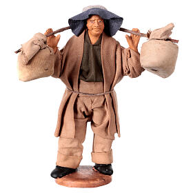 Porteur de sacs crèche napolitaine de 13 cm