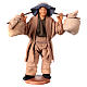 Standing man bag bearer nativity scene Neapolitan style 13 cm s1