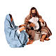Natività San Giuseppe abbraccia Gesù presepe napoletano 13 cm s2