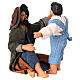 Dad hugging son Neapolitan nativity scene 13 cm terracotta s2