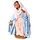 Virgin Mary sitting on a stool, terracotta figurine for 14 cm Neapolitan Nativity Scene s3