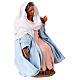 Madonna presepe napoletano 14 cm seduta in terracotta s2