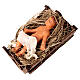 Baby Jesus wooden manger figurine Neapolitan nativity scene 14 cm s3