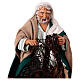 Fisherman repairing his net, terracotta figurine for 14 cm Neapolitan Nativity Scene s2