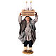 Man with geese in a box over his head, terracotta figurine for 14 cm Neapolitan Nativity Scene s1