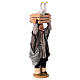 Man with geese in a box over his head, terracotta figurine for 14 cm Neapolitan Nativity Scene s3