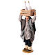 Man with geese in a box over his head, terracotta figurine for 14 cm Neapolitan Nativity Scene s4