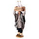 Uomo con cassetta oche in testa presepe napoletano 14 cm s4