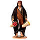 Man with two baskets of fruits, terracotta figurine for 30 cm Neapolitan Nativity Scene s1