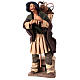 Man carrying baskets on his shoulders, animated Neapolitan Nativity Scene of 30 cm s1
