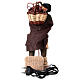 Animated basket carrier Neapolitan nativity 30 cm s5