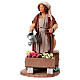 Woman watering her plants, animated character for 24 cm Neapolitan Nativity Scene s1
