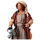 Woman watering her plants, animated character for 24 cm Neapolitan Nativity Scene s2
