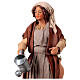Movimento donna che annaffia fiori presepe napoletano 24 cm s2