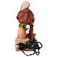 Movimento donna che annaffia fiori presepe napoletano 24 cm s5