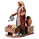 Animated woman watering flowers Neapolitan nativity scene 24 cm s3