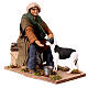 Movimento uomo che fa bere il cane presepe napoletano 30 cm s5