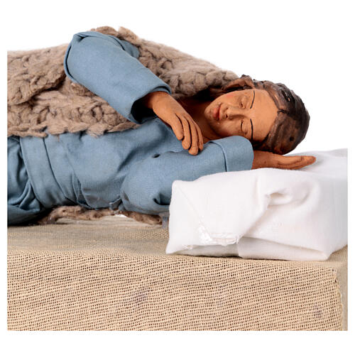 Sleeping Nativity, animated Neapolitan Nativity Scene of 30 cm 6
