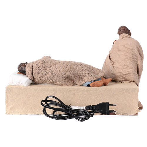 Sleeping Nativity, animated Neapolitan Nativity Scene of 30 cm 8