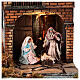 Presepe con cascata 10 cm 60x40x40 cm napoletano s2