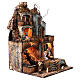 Presepe con cascata 10 cm 60x40x40 cm napoletano s5