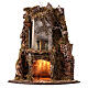 Presepe angolare napoletano led mulino a vento 10 cm 50x30x30 s5