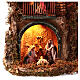Moka Neapolitan nativity 8 cm LED 50x40x30 cm s2