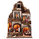 Neapolitan Nativity Scene with lights, 75x50x40 cm, 12 cm characters s1