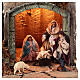 Neapolitan Nativity Scene with lights, 75x50x40 cm, 12 cm characters s2